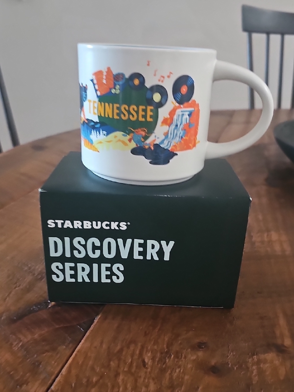 Starbucks Tennessee Mug - White with Orange & Blue Accents